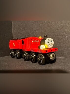 TALKING JAMES - LIKE NEW - Thomas Wooden Railway Train by Learning Curve